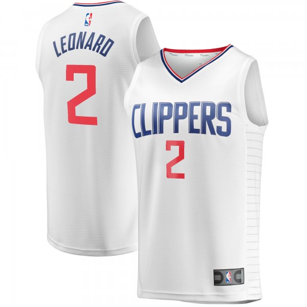 Men's LA Clippers Kawhi Leonard Fanatics White Fast Break Player Jersey - Association Edition