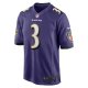 Men's Baltimore Ravens Odell Beckham Jr. Nike Purple Game Jersey