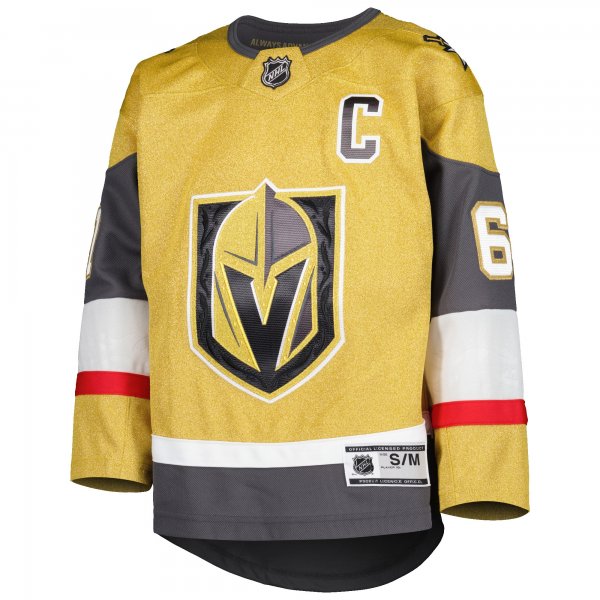 Youth Vegas Golden Knights Mark Stone Gold Home Captain Patch Premier Player Jersey