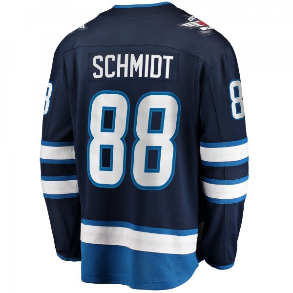 Men's Winnipeg Jets Nate Schmidt Fanatics Navy Home Premier Breakaway Player Jersey