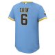 Youth Milwaukee Brewers Lorenzo Cain Nike Powder Blue City Connect Replica Player Jersey