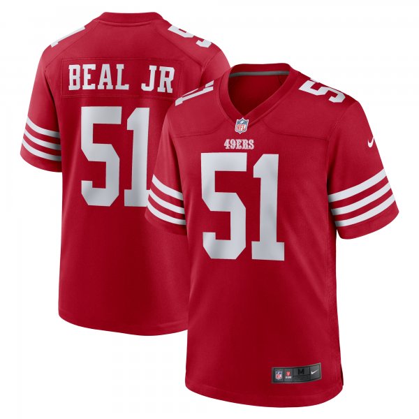 Men's San Francisco 49ers Robert Beal Jr Nike  Scarlet  Game Jersey