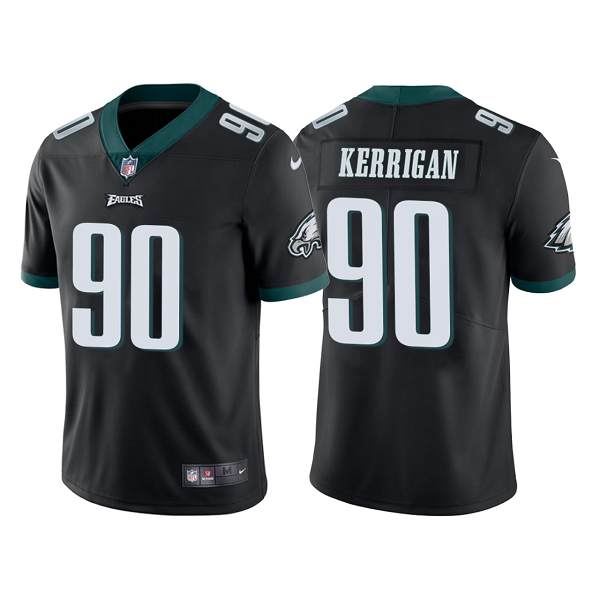 Men's Nike Philadelphia Eagles #90 Ryan Kerrigan Black NFL Vapor Limited Jersey