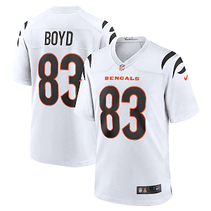 Men's Cincinnati Bengals #83 Tyler Boyd Nike Game Road White Jersey