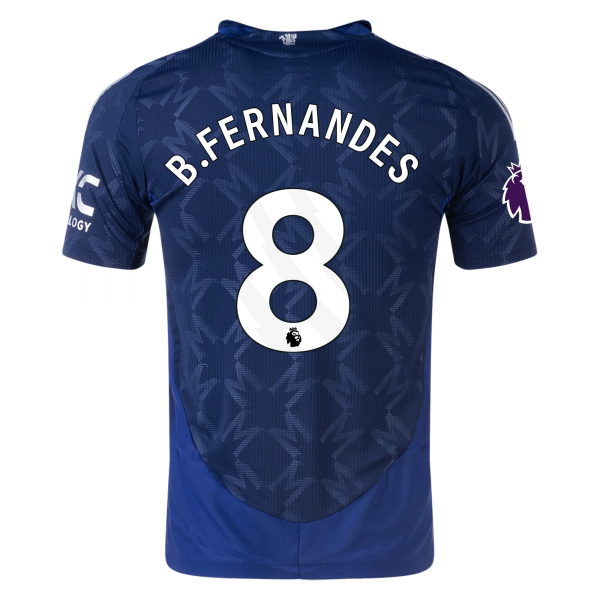 adidas Manchester United Bruno Fernandes Away w/ EPL Patch 24/25 (Night Indigo)