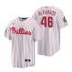 Men's Philadelphia Phillies Jose Alvarado White 2022 World Series Cool Base Jersey