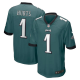 Men's Nike Philadelphia Eagles #1 Jalen Hurts Player Midnight Green NFL Jersey