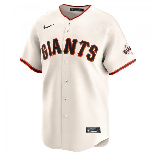 Youth San Francisco Giants Nike Cream Home Limited Custom Jersey