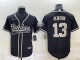 Men's Las Vegas Raiders #13 Hunter Renfrow Black Stitched Baseball Cool Base Jersey