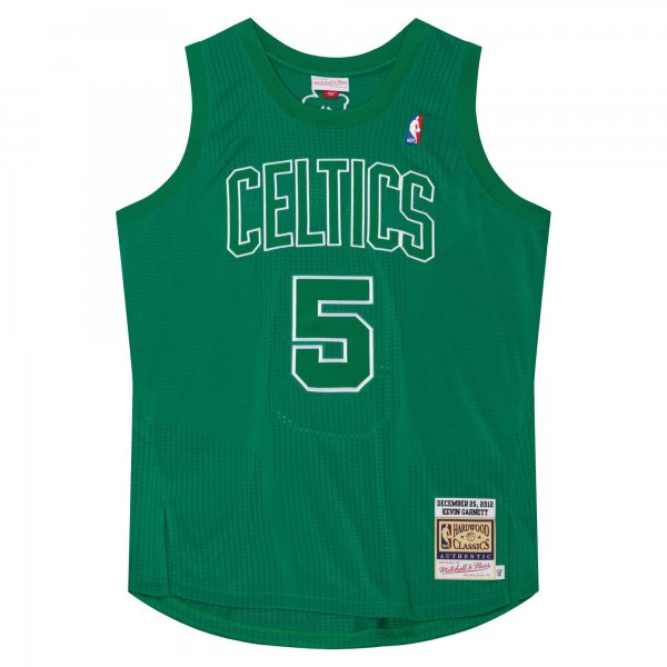 Men's Boston Celtics Kevin Garnett Mitchell & Ness Kelly Green 2012 Player Jersey