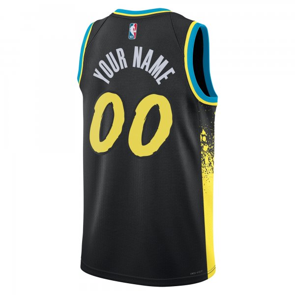 Unisex Indiana Pacers  Nike Black 2023/24 Custom Swingman Jersey - City Edition