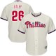 Philadelphia Phillies #26 Chase Utley Stitched Cream Youth MLB Jersey