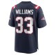 Men's New England Patriots Joejuan Williams Nike Navy Game Jersey