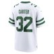 Men's New York Jets Michael Carter Nike Legacy White Game Jersey