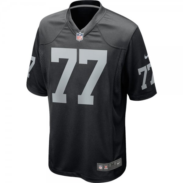 Men's Las Vegas Raiders Kolton Miller Nike Black Game Player Jersey