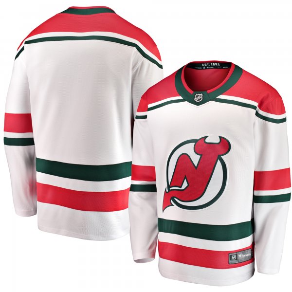 Men's New Jersey Devils Fanatics White Alternate Breakaway Jersey