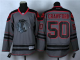 Chicago Blackhawks #50 Corey Crawford Charcoal Cross Check Fashion Stitched NHL Jersey