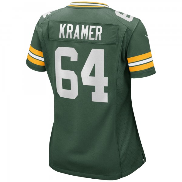 Women's Green Bay Packers Jerry Kramer Nike Green Game Retired Player Jersey