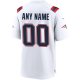 Men's New England Patriots Nike White Custom Game Jersey