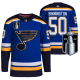 Men's St. Louis Blues Jordan Binnington 2022 Stanley Cup Playoffs Blue #50 Jersey