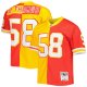 Men's Kansas City Chiefs Derrick Thomas Mitchell & Ness Red/Gold 1994 Split Legacy Replica Jersey