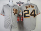 San Francisco Giants #24 Willie Mays Grey Road 2 Cool Base W/2014 World Series Champions Patch Stitched MLB Jersey