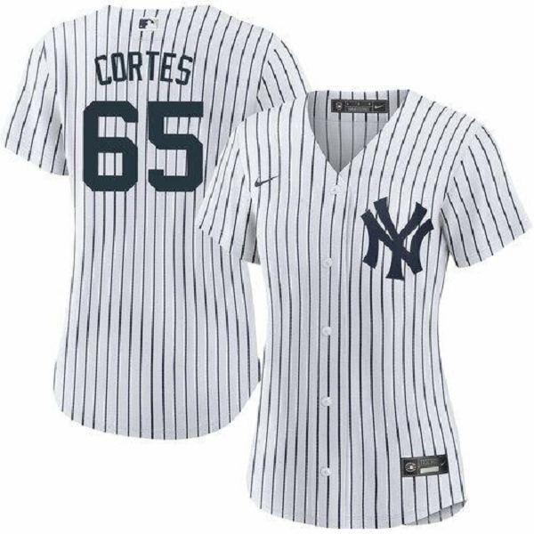 Women's New York Yankees #65 Nestor Cortes Home Nike MLB Jersey