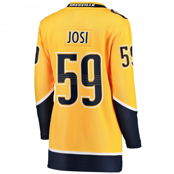 Women's Nashville Predators Roman Josi Fanatics Gold Home Breakaway Player Jersey