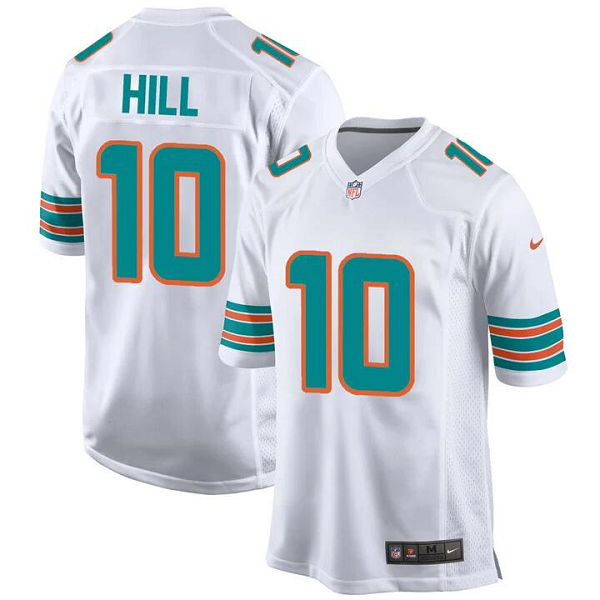 Youth Miami Dolphins #10 Tyreek Hill Alternate Game White Jersey