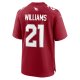 Men's Arizona Cardinals Garrett Williams Nike  Cardinal  Game Jersey