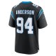 Men's Carolina Panthers Henry Anderson Nike Black Team Game Jersey