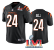 Men's Cincinnati Bengals #24 Vonn Bell Black 2022 Super Bowl LVI Vapor Limited Stitched Jersey