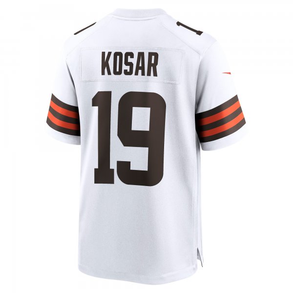 Men's Cleveland Browns Bernie Kosar Nike White Retired Player Game Jersey