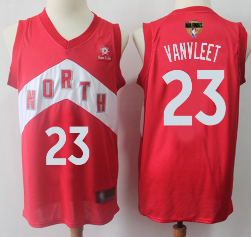 Men's Nike Toronto Raptors #23 Fred VanVleet Red 2019 Finals Bound Swingman Earned Edition NBA Jersey