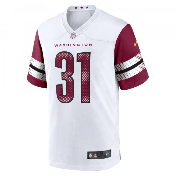 Men's Washington Commanders Kamren Curl Nike White Game Jersey