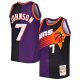 Men's Phoenix Suns Kevin Johnson Mitchell & Ness Purple/Black Hardwood Classics 1996/97 Split Swingman Jersey