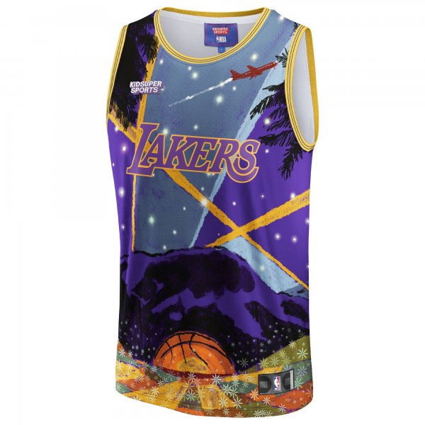 Unisex Los Angeles Lakers NBA & KidSuper Studios by Fanatics Purple Hometown Jersey