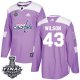 Adidas Washington Capitals #43 Tom Wilson Purple Fights Cancer 2018 Stanley Cup Final Stitched NHL Jersey