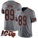 Men's Chicago Bears #89 Mike Ditka Silver Stitched NFL Limited Inverted Legend 100th Season Jersey