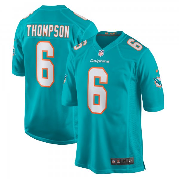 Men's Miami Dolphins Skylar Thompson Nike  Aqua Team Game Jersey